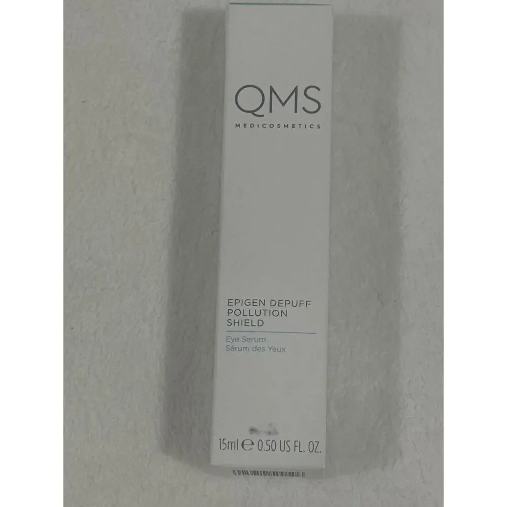 QMS MEDICOSMETICS EPIGEN DEPUFF POLLUTION SHIELD EYE SERUM 0.5 fl oz NEW IN BOX